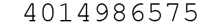 Number 4014986575.