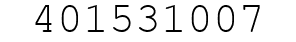Number 401531007.