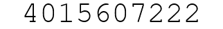 Number 4015607222.