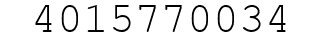 Number 4015770034.