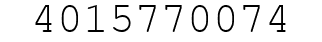 Number 4015770074.