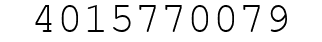 Number 4015770079.