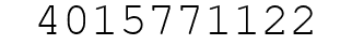 Number 4015771122.