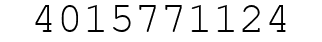 Number 4015771124.