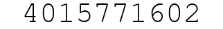 Number 4015771602.