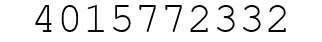 Number 4015772332.