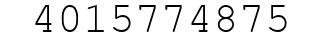 Number 4015774875.