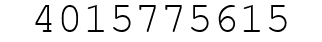 Number 4015775615.