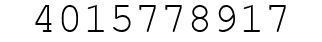 Number 4015778917.