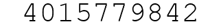 Number 4015779842.