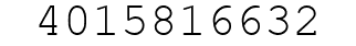 Number 4015816632.