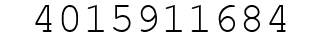 Number 4015911684.