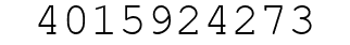 Number 4015924273.
