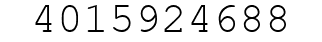 Number 4015924688.