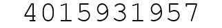 Number 4015931957.