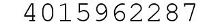Number 4015962287.