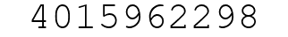 Number 4015962298.