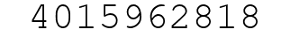Number 4015962818.