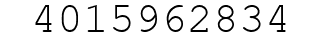 Number 4015962834.