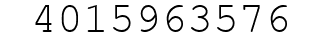 Number 4015963576.