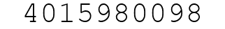 Number 4015980098.