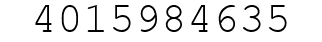 Number 4015984635.