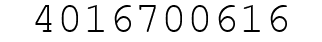 Number 4016700616.