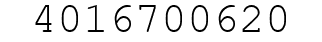Number 4016700620.