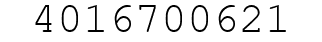 Number 4016700621.