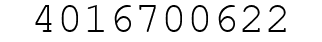 Number 4016700622.