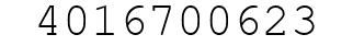 Number 4016700623.