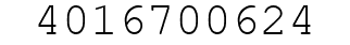 Number 4016700624.