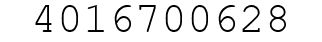 Number 4016700628.