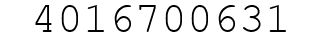 Number 4016700631.