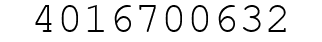 Number 4016700632.