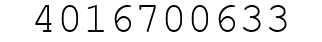 Number 4016700633.