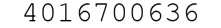 Number 4016700636.