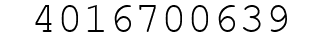 Number 4016700639.