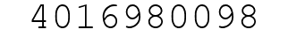 Number 4016980098.