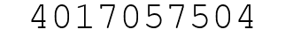 Number 4017057504.