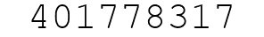 Number 401778317.