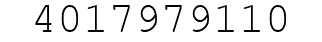 Number 4017979110.