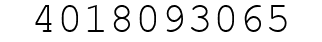 Number 4018093065.