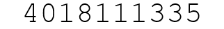 Number 4018111335.