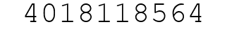 Number 4018118564.