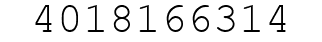 Number 4018166314.