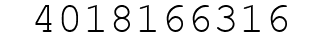 Number 4018166316.