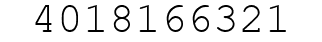 Number 4018166321.