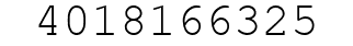 Number 4018166325.