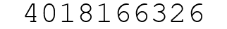 Number 4018166326.